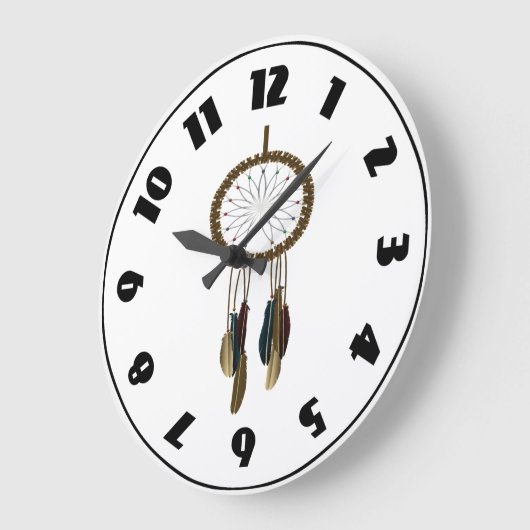 Dreamcatcher Clock Große Wanduhr (Winkel)