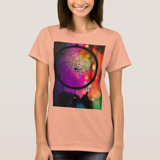 Dreamcatcher Colorful Bokeh T-Shirt (Vorderseite)