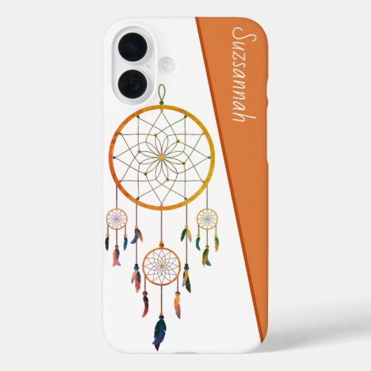 Dreamcatcher Colorful Feathers Boho Individuelle N Case-Mate iPhone Hülle (Rückseite)