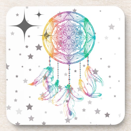 Dreamcatcher Cork Back Untersetzer - Set von 6 (Vorderseite)