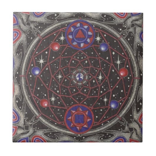 dreamcatcher des inneren Raumes Fliese (Vorderseite)