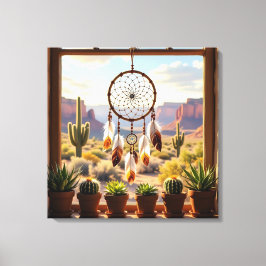Dreamcatcher, Desert Canyons, Cacti  Leinwanddruck