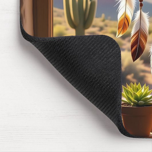 Dreamcatcher, Desert Canyons, Cacti   Mousepad (Ecke)
