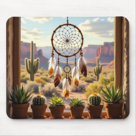Dreamcatcher, Desert Canyons, Cacti Mousepad