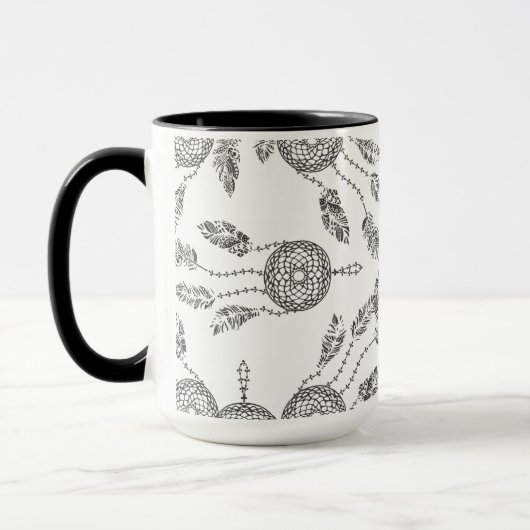 Dreamcatcher-Design Tasse (Links)