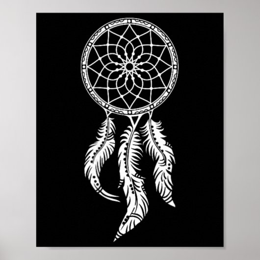 Dreamcatcher, Dream Catcher, Glücksbringer, Amerik Poster (Vorne)