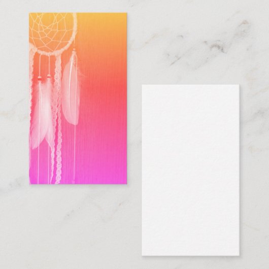 DreamCatcher Dreamcatchers abstrakte Visitenkarte (Vorne/Hinten)