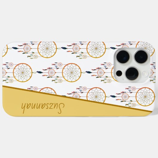 Dreamcatcher Feather Pattern Boho Individuelle Nam Case-Mate iPhone Hülle (Rückseite (Horizontal))