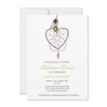 Dreamcatcher Feather Wedding Probe Einladung