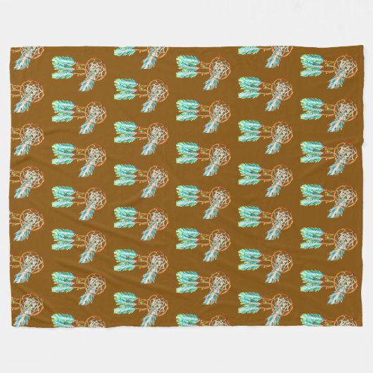 Dreamcatcher Fleecedecke (Vorderseite (Horizontal))