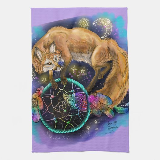 DreamCatcher Fox Handtuch (Vertikal)