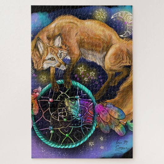 Dreamcatcher Fox Puzzle (Vertikal)
