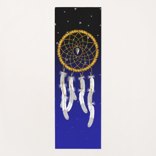 Dreamcatcher--Grüne Türkis Yoga Matte (Vorderseite)