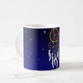 Dreamcatcher--Grüne Türkis Yoga Matte Kaffeetasse (Vorderseite Links)