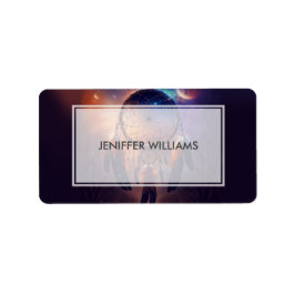 Dreamcatcher im Wald Adressaufkleber