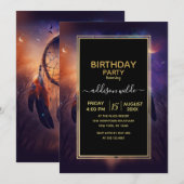 Dreamcatcher im Wald Einladung (Vorne/Hinten)