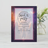 Dreamcatcher im Wald Einladung (Stehend Vorderseite)