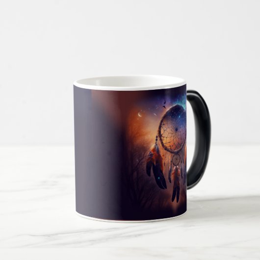 Dreamcatcher im Wald Verwandlungstasse (VorderseiteRechts)