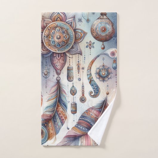 Dreamcatcher in einem Bohemischen Thema Badhandtuch Set (Handtuch)
