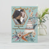 Dreamcatcher in einem Bohemischen Thema Einladung (Stehend Vorderseite)