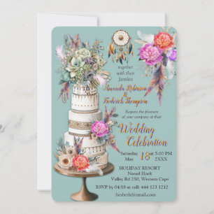 Dreamcatcher in einem Bohemischen Thema Einladung