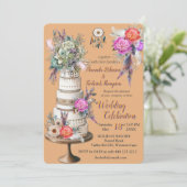 Dreamcatcher in einem Bohemischen Thema Einladung (Stehend Vorderseite)