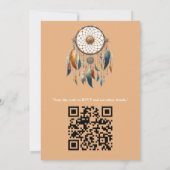Dreamcatcher in einem Bohemischen Thema Einladung (Rückseite)