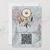 Dreamcatcher in einem Bohemischen Thema Einladung (Rückseite)
