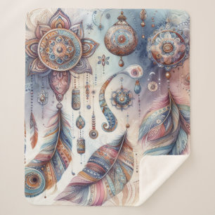 Dreamcatcher in einem Bohemischen Thema Sherpadecke