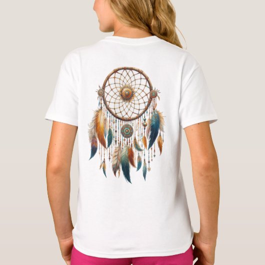 Dreamcatcher in einem Bohemischen Thema T-Shirt (Rückseite)