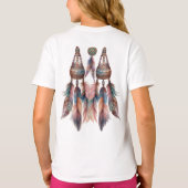 Dreamcatcher in einem Bohemischen Thema T-Shirt (Rückseite)