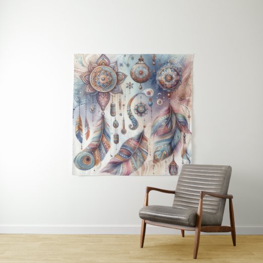 Dreamcatcher in einem Bohemischen Thema Wandteppich (Beispiel)