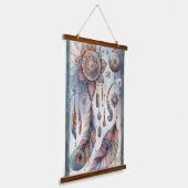 Dreamcatcher in einem Bohemischen Thema Wandteppich Mit Holzrahmen (Gewinkelt)