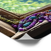 Dreamcatcher in Window | Boho Art Poster (Ecke)