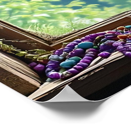 Dreamcatcher in Window | Boho Art Poster (Ecke)