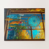 Dreamcatcher in Window Boho Puzzle (Horizontal)