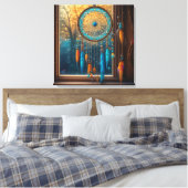 Dreamcatcher in Windows-Herbstlauben Leinwanddruck (Insitu (Schlafzimmer))