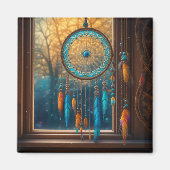 Dreamcatcher in Windows-Herbstlauben Magnet (Vorne)