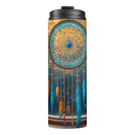 Dreamcatcher in Windows-Herbstlauben Thermosbecher