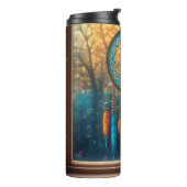 Dreamcatcher in Windows-Herbstlauben Thermosbecher (Nach links gedreht)