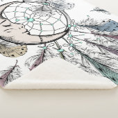 Dreamcatcher-individuelle Name-Fleecedecke Sherpadecke (3/4)