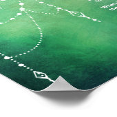 Dreamcatcher, Live Your Life Native American Gedic Poster (Ecke)