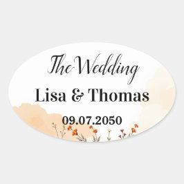 Dreamcatcher Macrame Wedding Ovaler Aufkleber