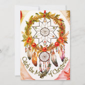 Dreamcatcher Magische Weihnachtsfeier Feiertagskarte (Vorderseite)