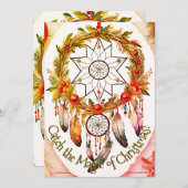 Dreamcatcher Magische Weihnachtsfeier Feiertagskarte (Vorne/Hinten)