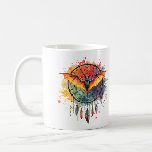 Dreamcatcher mit Bat Kaffeetasse (Links)