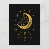 Dreamcatcher Moon Spirituelle Crescent Astronomie Postkarte (Vorderseite)