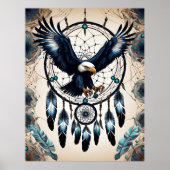 Dreamcatcher Native American Poster (Vorne)