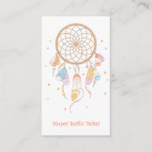 Dreamcatcher New Baby Showdiaper Raffle Ticket Begleitkarte (Vorderseite)
