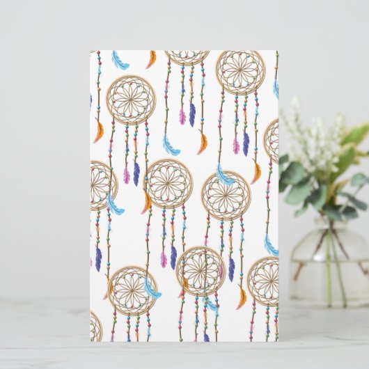 Dreamcatcher Pattern Briefpapier (Stehend Vorderseite)